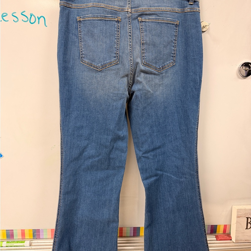 SPANX Women's Flare Jeans in Classic Blue - Picture 2 of 4